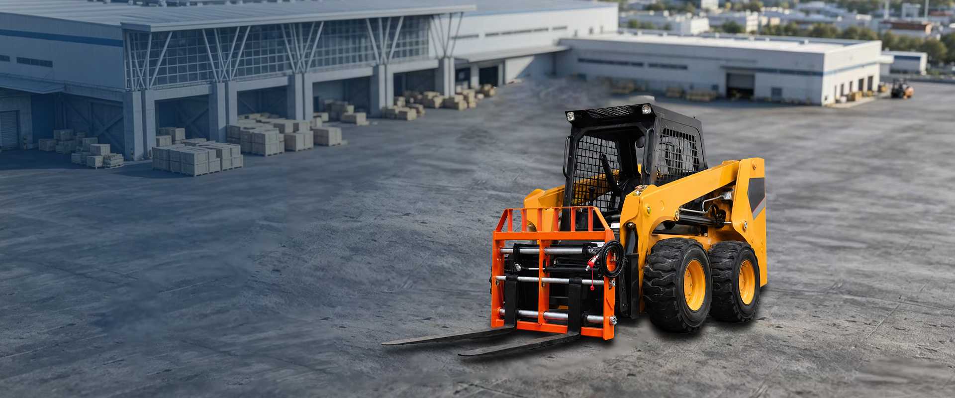 Material Handling application — HCN hydraulic attachments