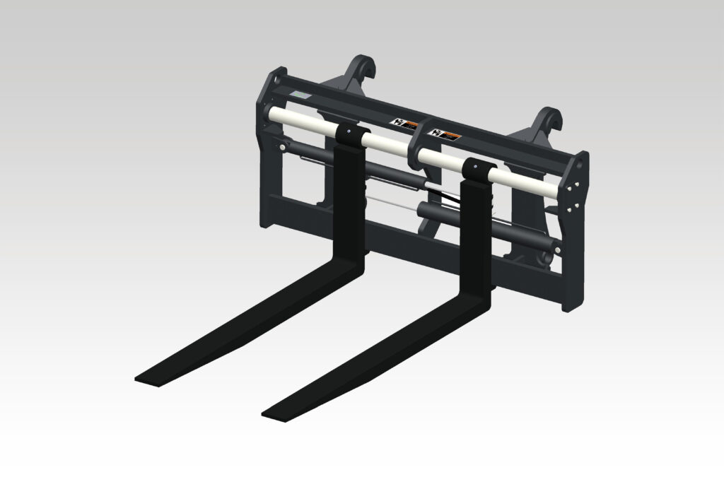 BM42 Adjustable spacingPallet Forks — HCN engineering attachment