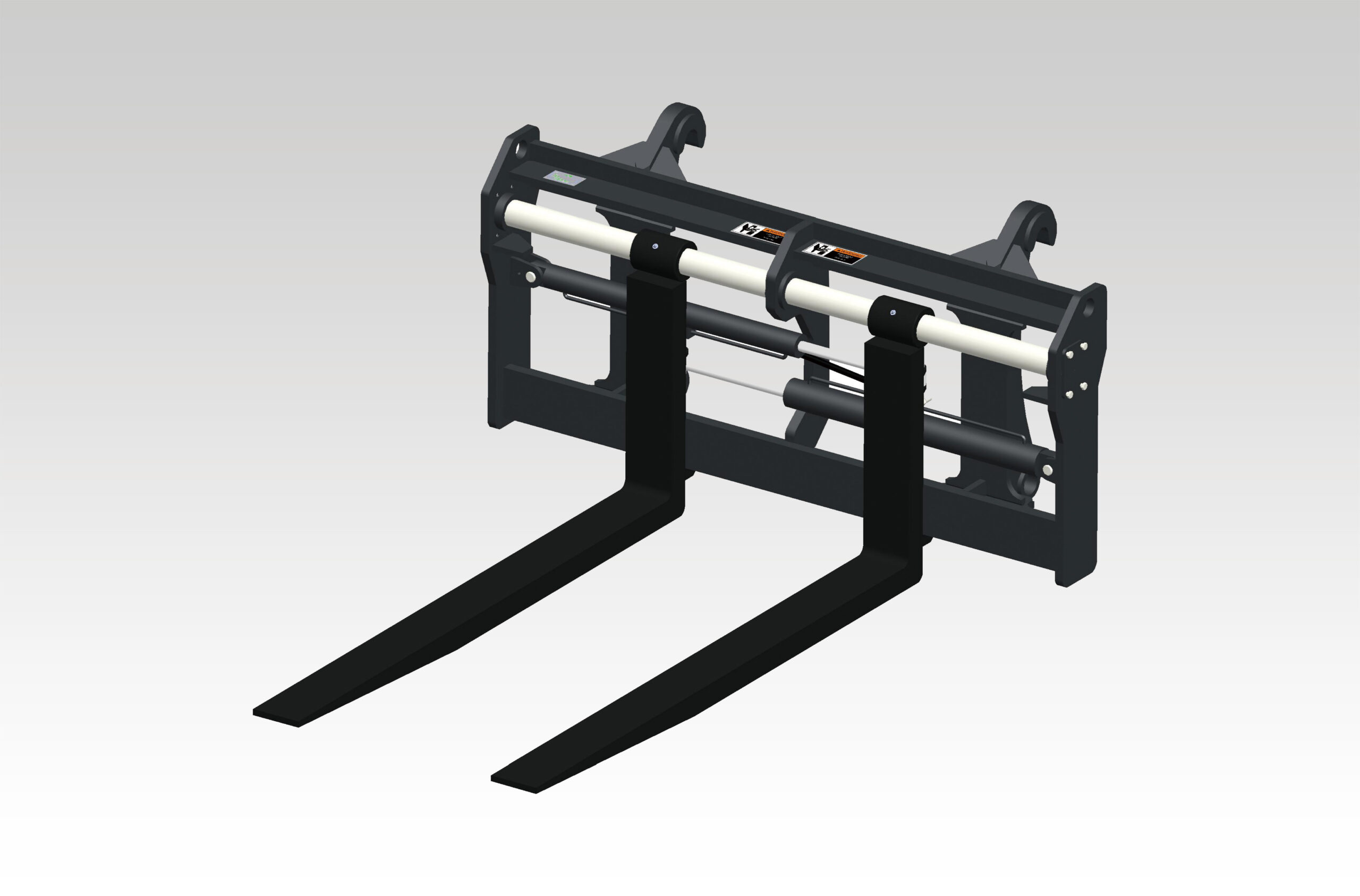 BM42 Adjustable spacingPallet Forks — HCN engineering attachment